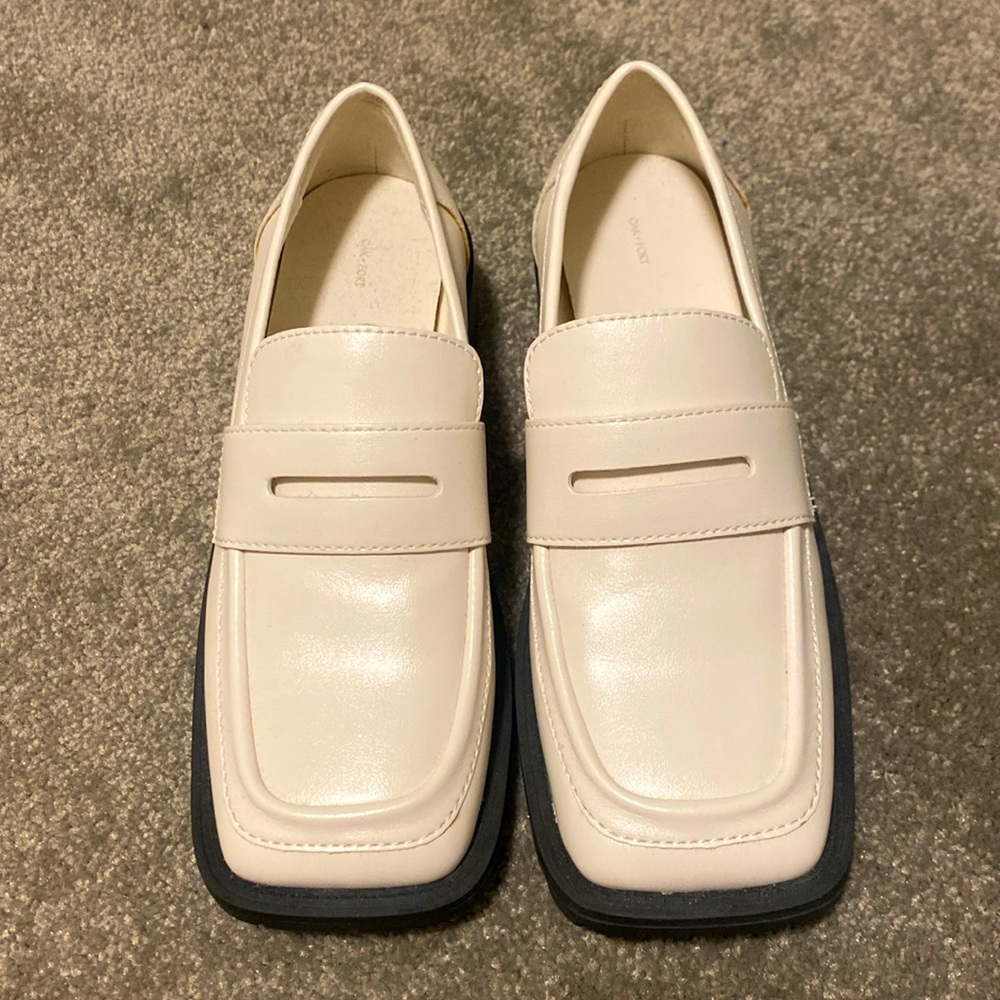 Cream white shoes